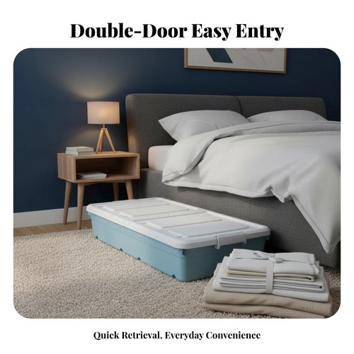 Contenitore piatto per letto - piatto,