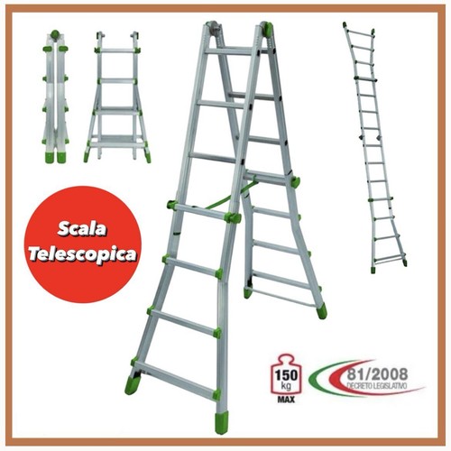 Scala telescopica alluminio - scala,