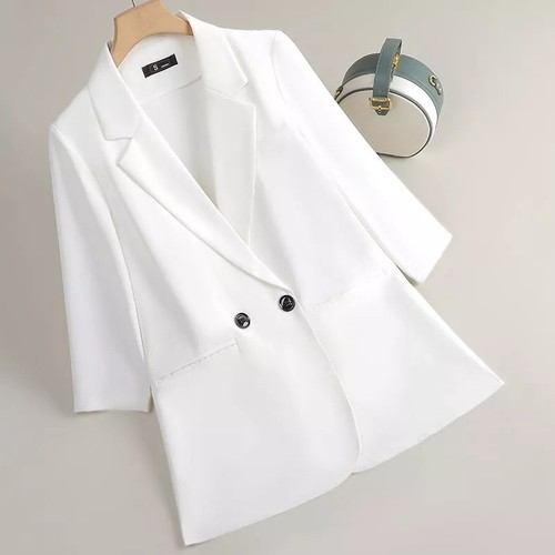 Blazer bianco corto donna - corto,
