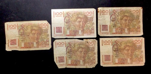 Banconote 100 franchi forma - da,