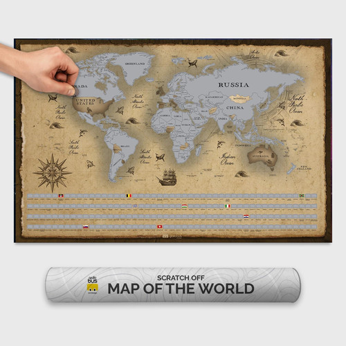 Mappa del mondo da - mappa,