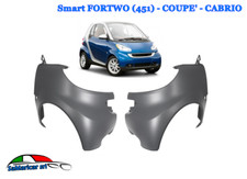 KIT 2 PARAFANGHI ANTERIORI DX/SX ADATTABILI A SMART FORTWO COUPE' 451 02/2007-> 