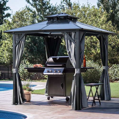8x8 outdoor grill gazebo - ft,
