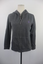 RALPH LAUREN FELPA CERNIERA DONNA TG. M WOMAN CASUAL VINTAGE SWEATER GRIGIO