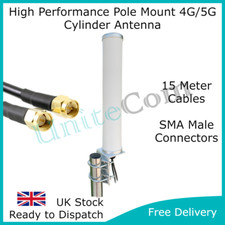 Antenna 5G 4G LTE ad alto guadagno montaggio a palo MiMo 15 metri cavo SMA esterno