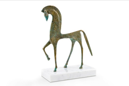 Cavallo etrusco bronzo - cavallo, con