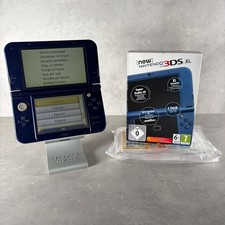 NEW NINTENDO 3DS XL CONSOLE Blu Completo Con Scatola + Caricatore