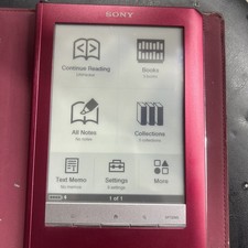 Sony PRS-600 E-reader rosso