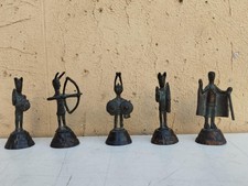 ANTICO XIX secolo LOTTO DI 5 BRONZI BRONZETTI NURAGICI NURAGO NURAGHI SARDEGNA