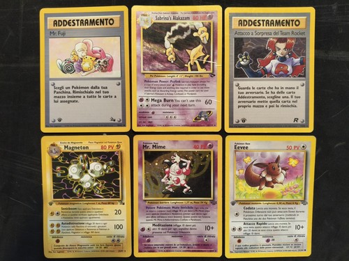 Lotto carte pokémon 1ª ed - 6,