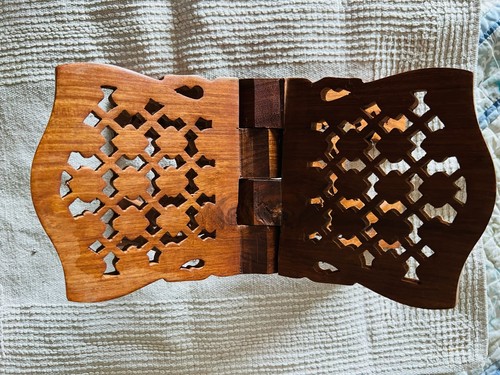 Leggio legno intarsiato - legno,