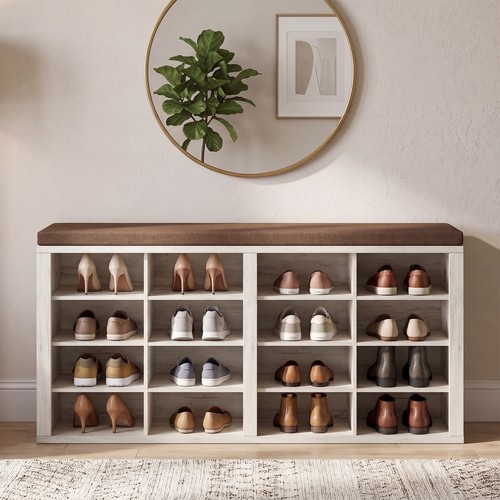 Panca portascarpe con cuscino - con,