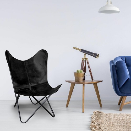 Poltrona relax pelle nera - in,