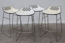 4 Sgabelli bianchi e neri Jam