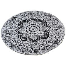 Tovaglia rotonda etnica grigio