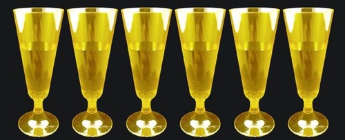 Pezzi flute giallo plastica - pezzi,