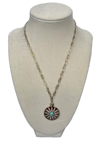 Collana catena maglia - oro, park
