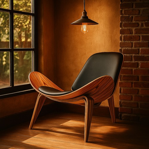 Poltrona classica shell chair - poltrona,