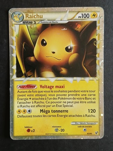 Carte pokémon raichu ud - fr,