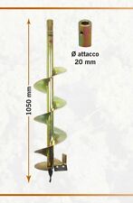 PUNTA MOTOTRIVELLA moto trivella ZINCATA CON ATTACCO 20mm LUNGHEZZA 1050mm