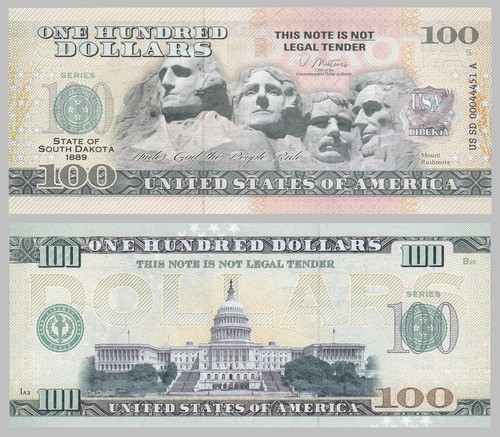 Usa 100 dollari souvenir - usa,