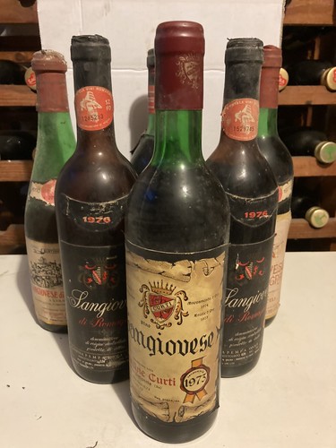 Bottiglie sangiovese anni 70 - sangiovese,