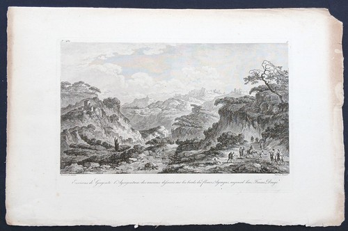 Stampa antica saint - non, 1795