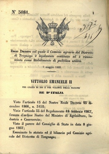 Regio decreto col quale - decreto, il