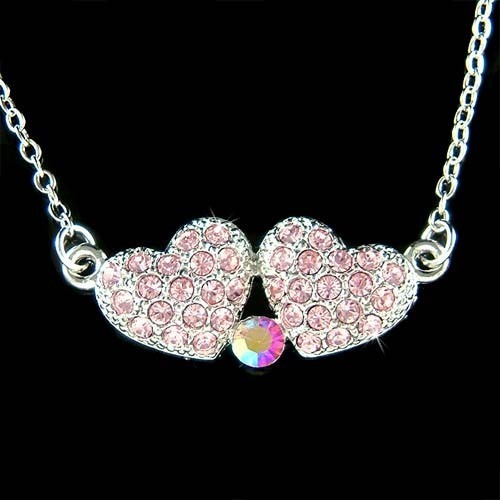 Cuore rosa swarovski - cuore,