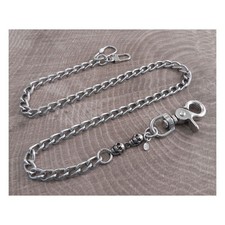 Catena portafoglio con 2 teschi 25" Amigaz