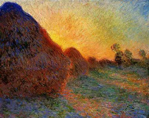 Claude monet pile fieno - pile, di
