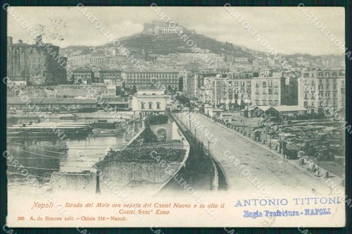 Napoli città veduta castel - napoli,