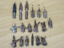 lotto ANTICHI PENNINI per PENNA STILOGRAFICA disegno scrittura a china vintage