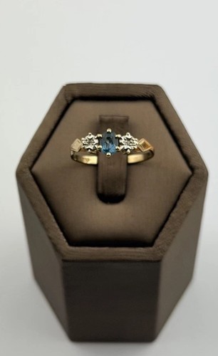 Anello oro con topazio - in, 9