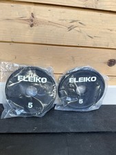 Coppia piastre cambio olimpiche Eleiko 5 libbre nuove 10 libbre totali