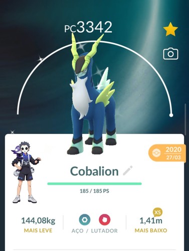 Shiny cobalion 2020 - shiny, ievel