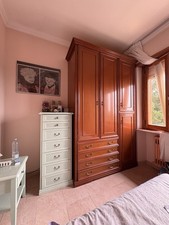 Armadio antico camera da letto legno colore noce chiara