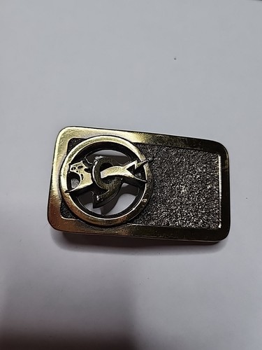 Fibbia cintura ottone logo