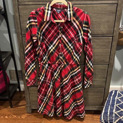 Abito izod rosso quadri - izod,