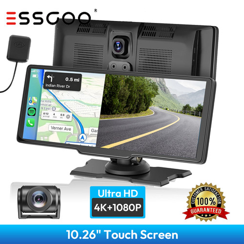 Dashcam essgoo 4k con - 4k,