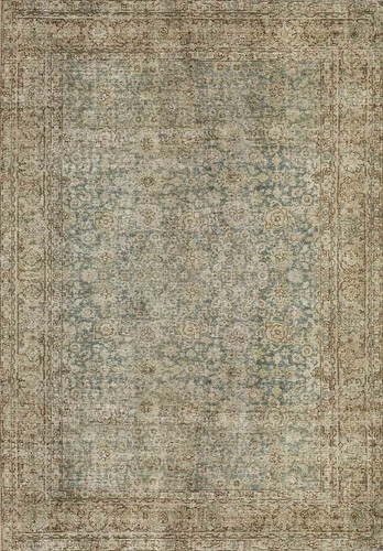 Tappeto runner vintage verde