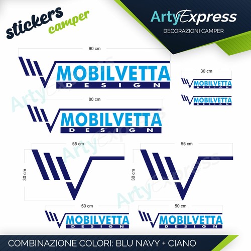 Kit completo adesivi camper - completo, 8