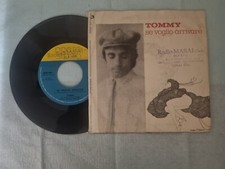 DISCO VINILE  45 GIRI TOMMY  – UNA BUONA CANZONE   SE VOGLIO ARRIVARE
