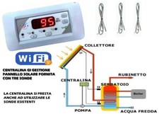 CENTRALINA PANNELLO SOLARE A CIRCOLAZIONE FORZATA WIFI