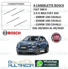 4 CANDELETTE BOSCH FIAT 500 X
