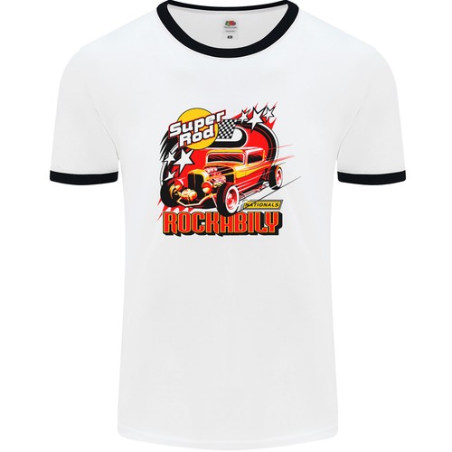 Shirt ringer uomo rockabilly - t-shirt,