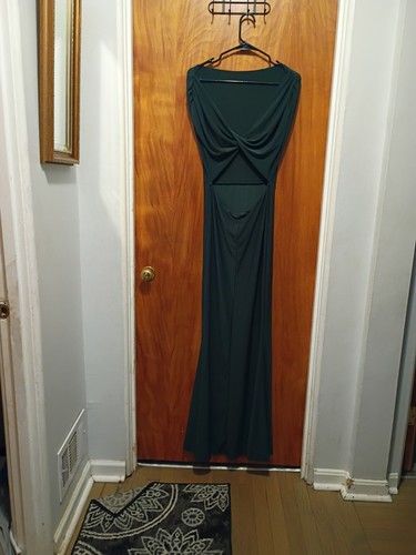 Abito lungo elegante verde