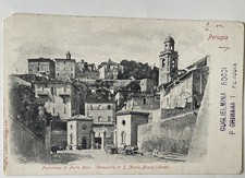 Perugia Porta Pesa Dazio S.Maria Nuova Alessi Cartolina Donnini n.470 Viaggiata