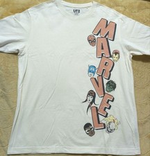 T-shirt UNIQLO Marvel L bianca