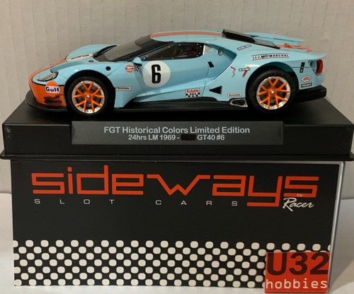 Slot car racer sideways - slot,